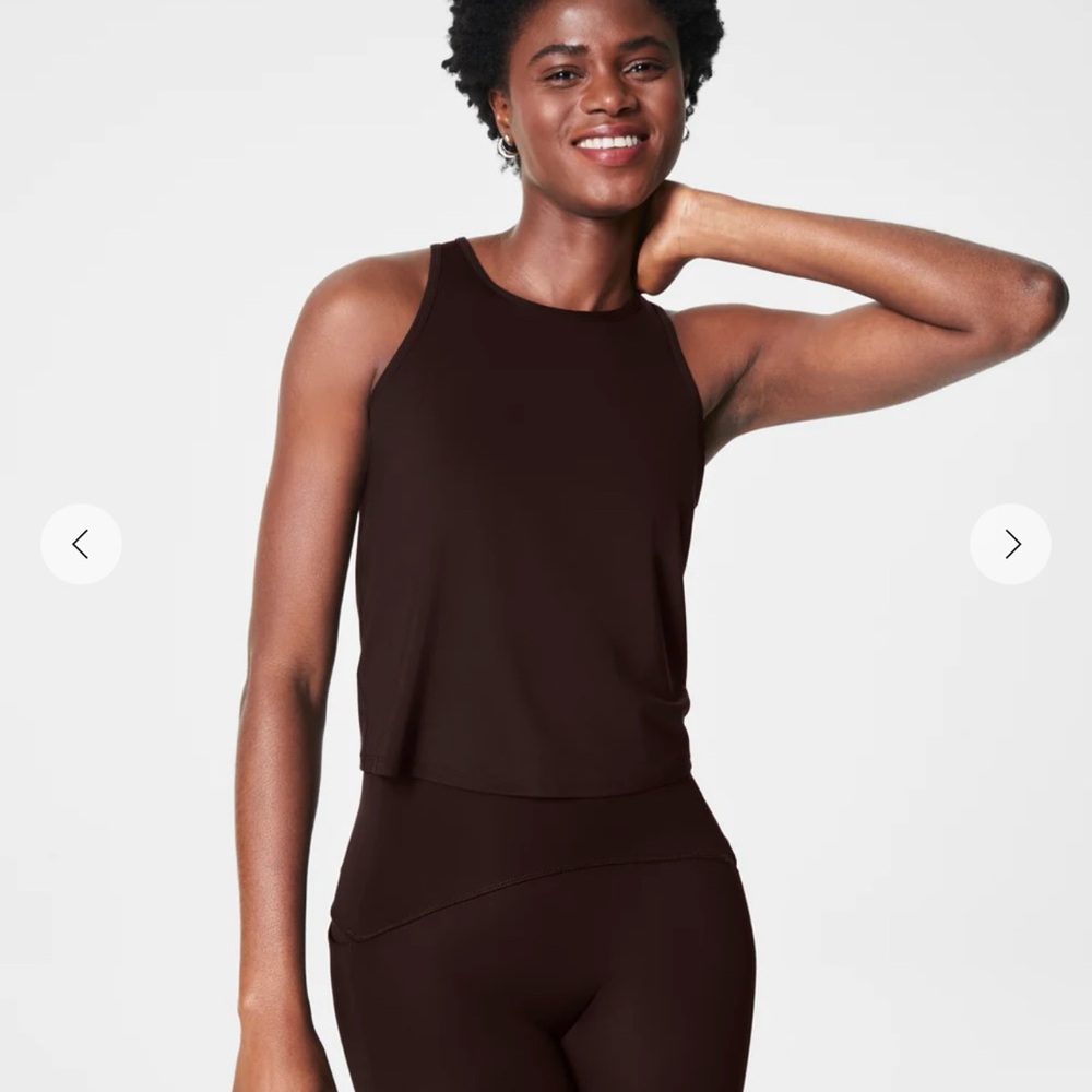 SPANX Women's Tank Top - Dark Brown